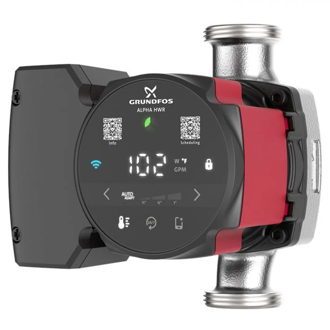 GRUNDFOS GRUNDFOS ALPHA HWR Hot Water recirculation Pumps With Digital Timer